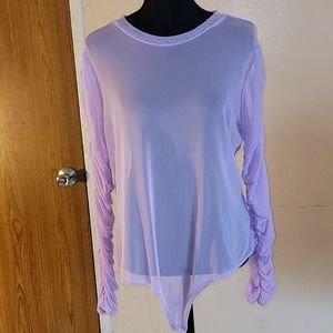 Sheer lavender 💜bodysuit